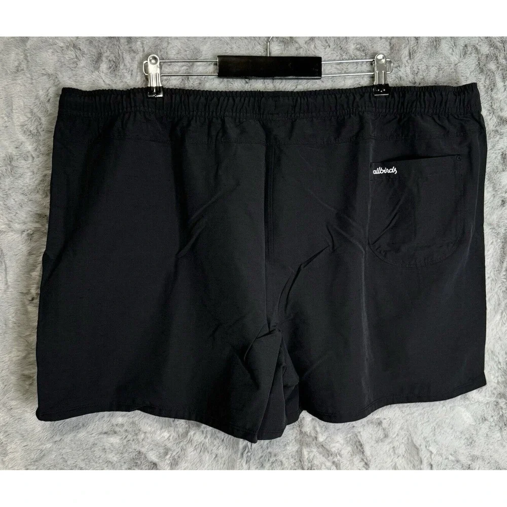 ALLBIRDS‎ Natural Run Shorts Women 3XL XXXL Black Wool Blend Drawstring Athletic